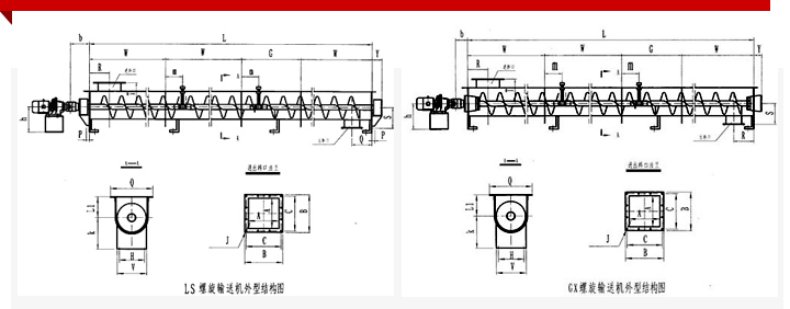 管狀螺旋輸送機(jī)規(guī)格